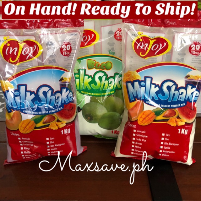 InJoy Milk Shake and Ice Candy Powder Assorted Flavors 1Kg Shopee