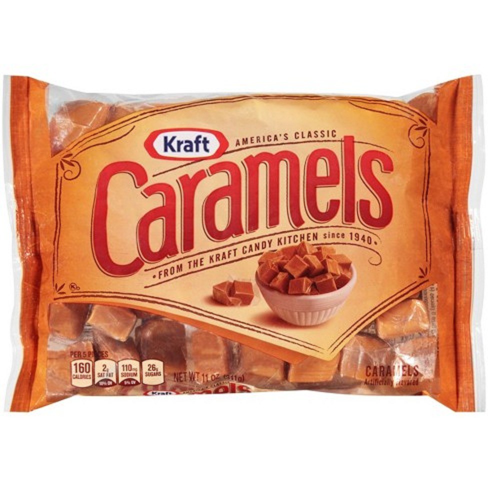 Kraft Caramels Instant Treat Chewy Easy Melt Instant Caramel
