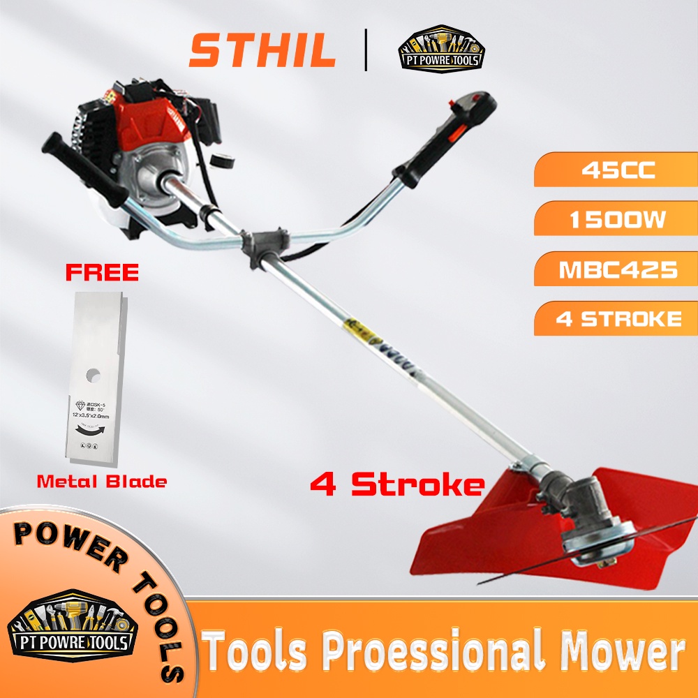 STHIL Grass Trimmer 4 Stroke Brush cutter Tiller attachment with Big