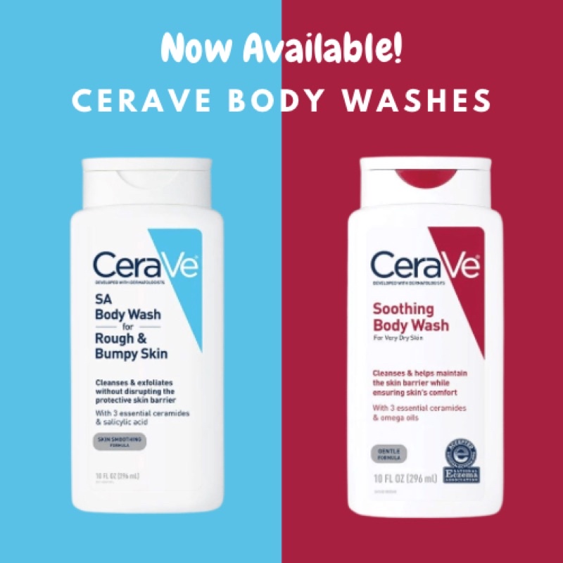Cerave Body Wash ( Cerave SA Body Wash & Cerave Soothing Body Wash