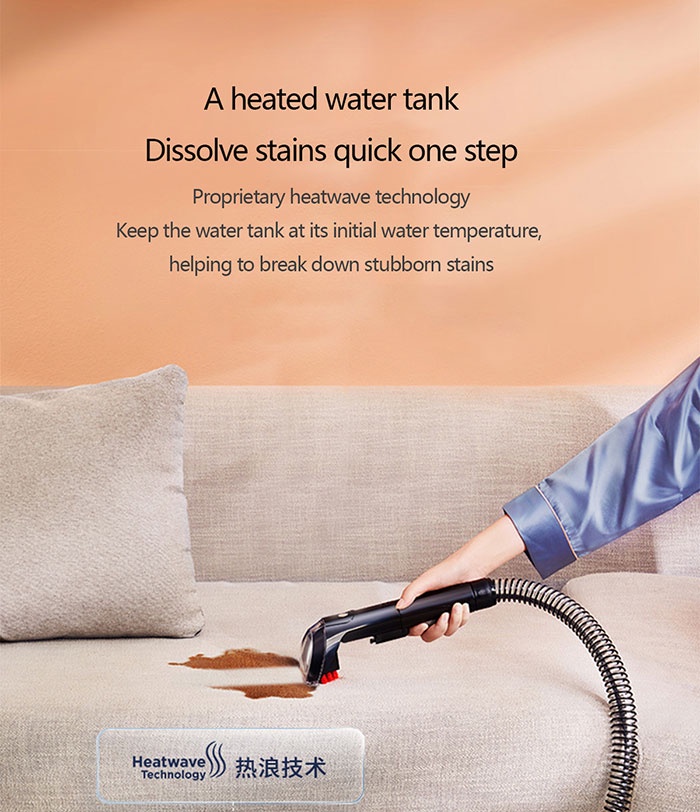 Bissell Household Handheld Steam Cleaner Sofa Carpet Curtain Car Vacuum Cleaner Spray Suction