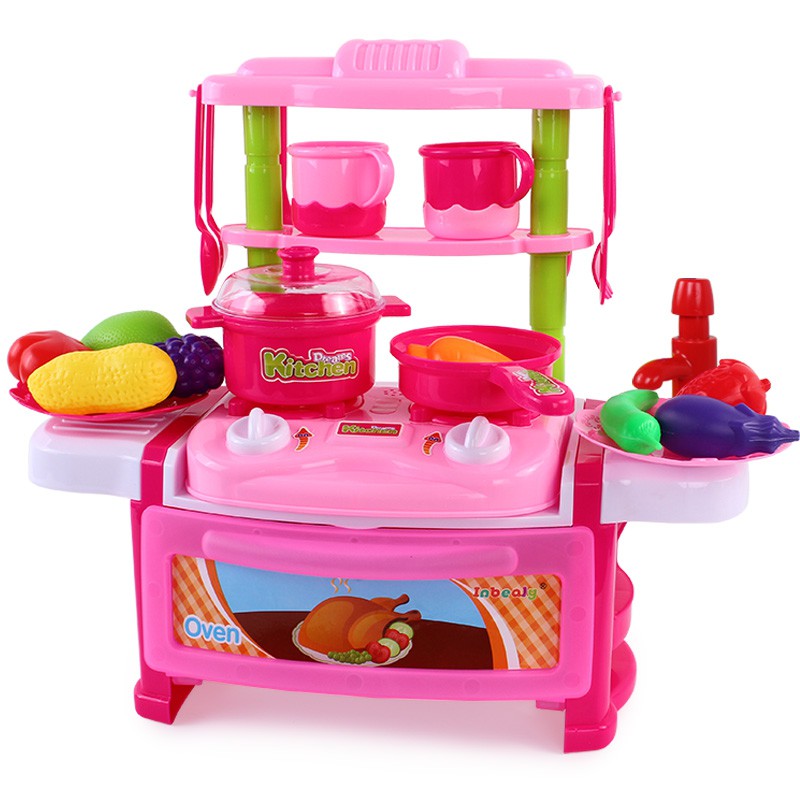 005B1 Dream The Suitcase Kitchen Cooking Play Set for KIDS.(PINK
