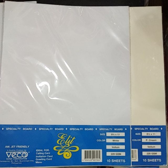 Vellum specialty board paper Shopee Philippines