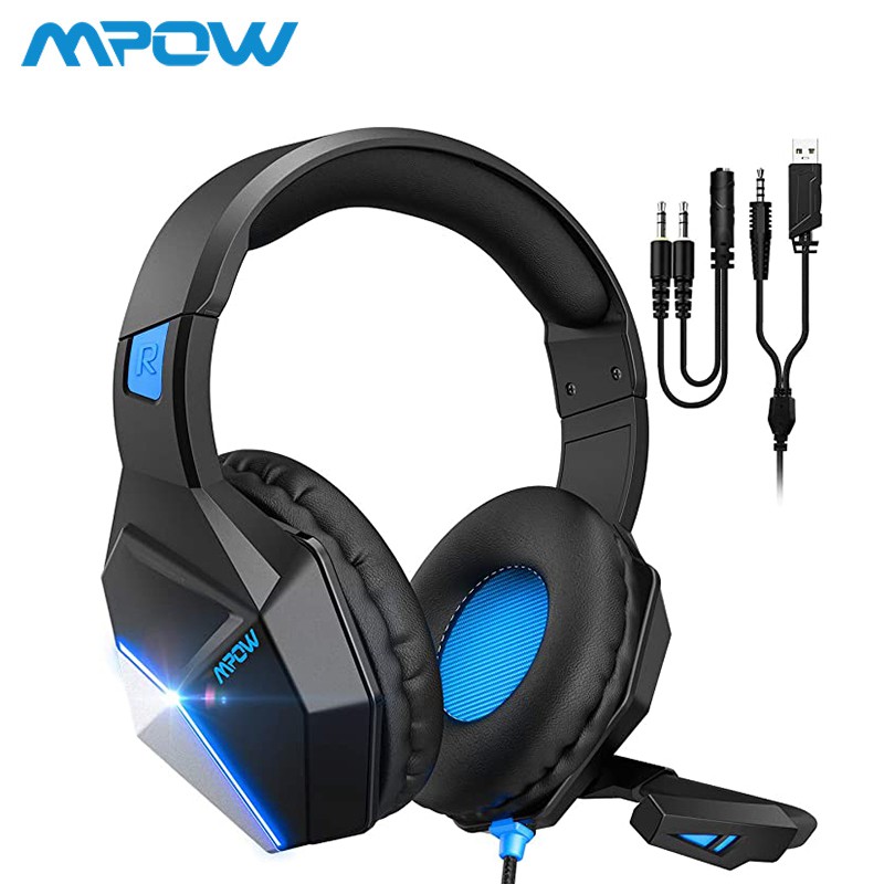 Mpow EG10 Gaming Headset [New Edition] with 3D Surround Sound PC PS4 PUBG Headset Shopee