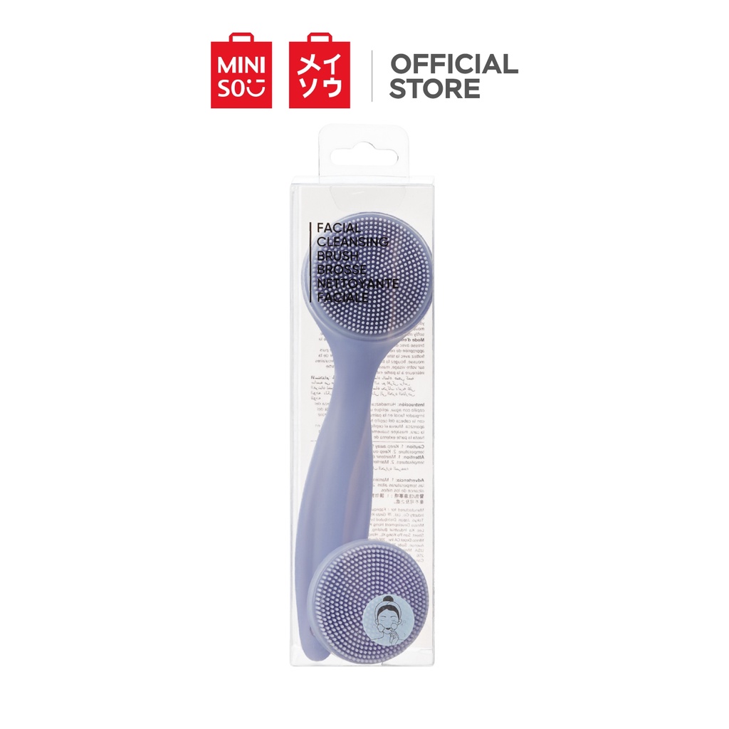 Miniso Silicone LongHandle Facial Cleansing Brush (With Replacement