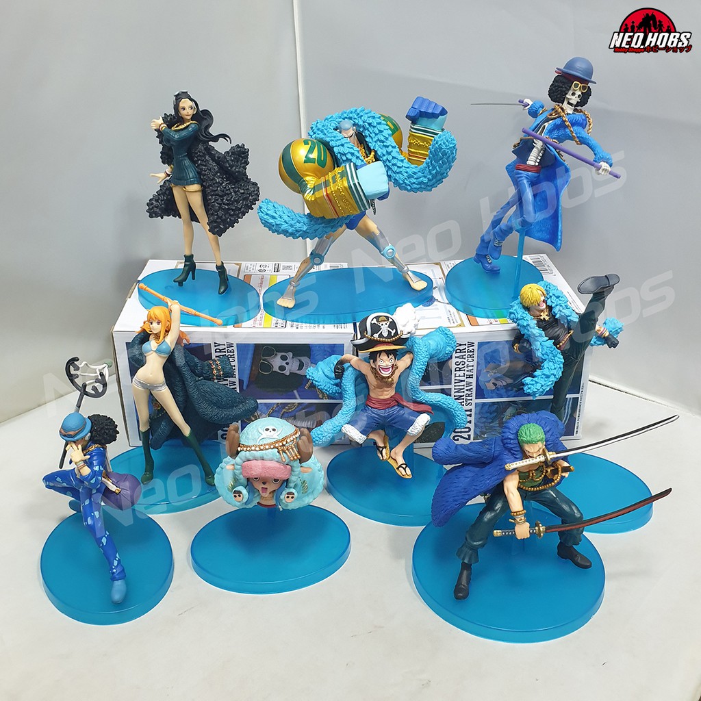 Banpresto KO One Piece Ichiban Kuji Straw Hat Pirates 20th Aniv Set