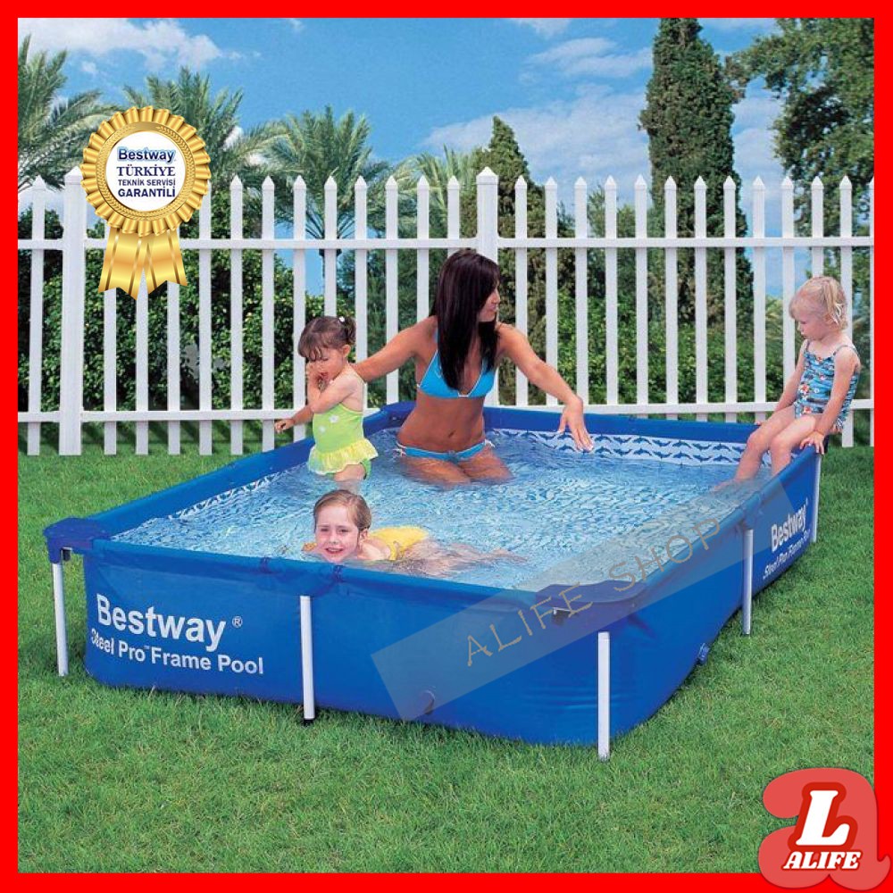 Bestway Steel Pro 300 x 201 x 66CM Rectangular Frame Above