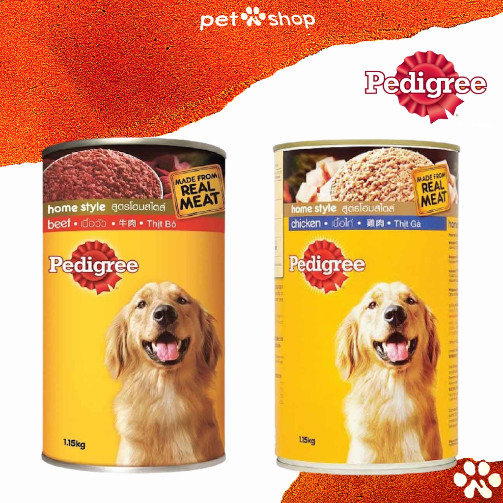 Pedigree Canned Dog Food In can 1.1kg Dog Wet Food Shopee Philippines