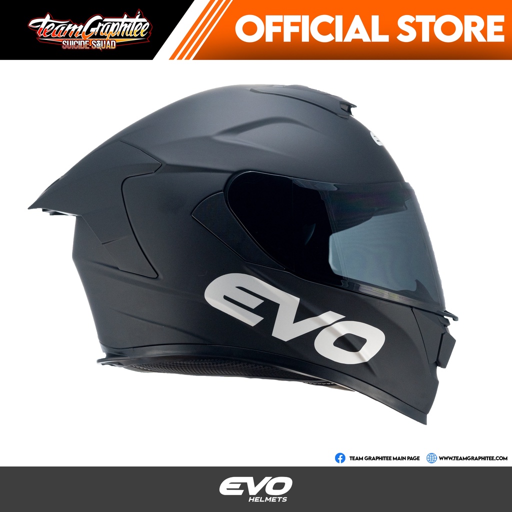 EVO HELMET GTPRO MATTE BLACK (DUAL VISOR) Shopee Philippines