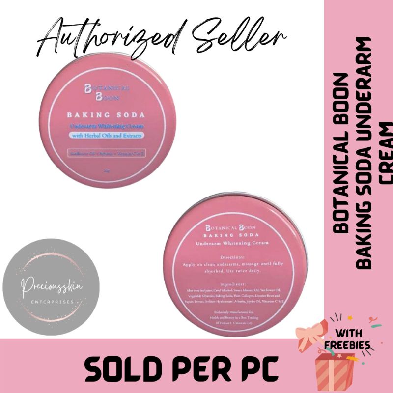 Botanical Boon Baking Soda Underarm Whitening Cream Shopee Philippines