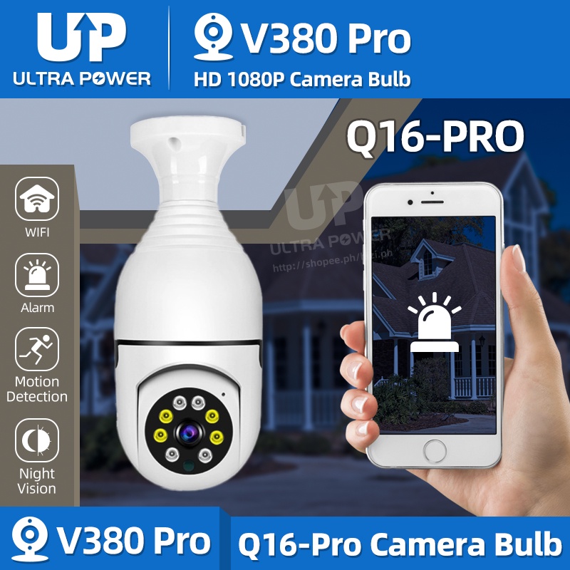 V380 Pro Q16Pro HD 1080P Smart WIFI E27 Camera Bulb IP Camera Indoor