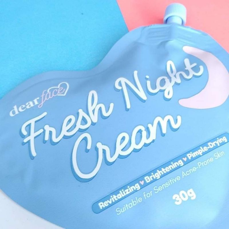WITH FREEBIES DEAR FACE FRESH NIGHT CREAM 30g Shopee Philippines