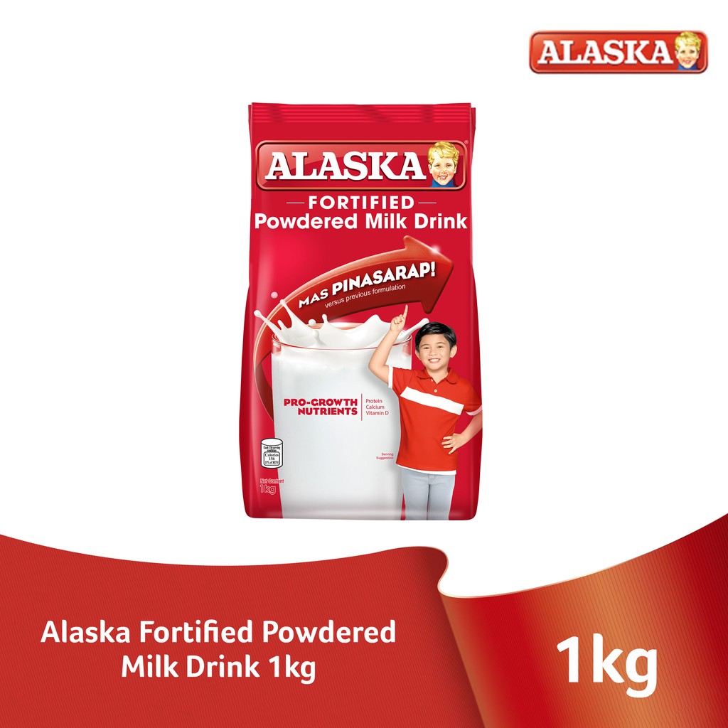Alaska Fortified Powdered Milk Drink 1kg Shopee Philippines