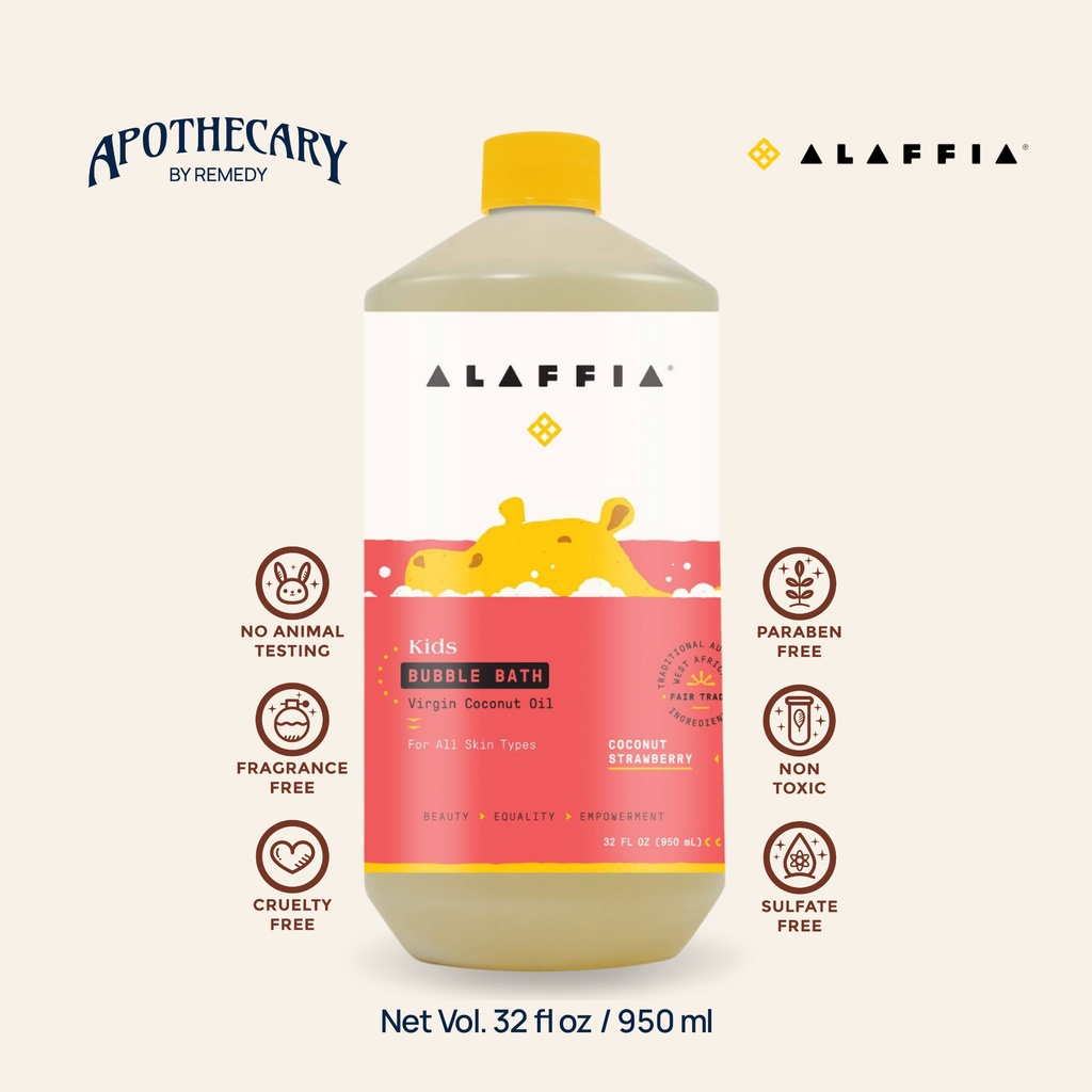 Alaffia Babies & Kids Bubble Bath (Coconut Strawberry) Shopee Philippines