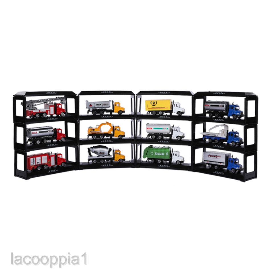 Plastic Toy Car Model Display Show Case Shelf Unassembled DIY Kits