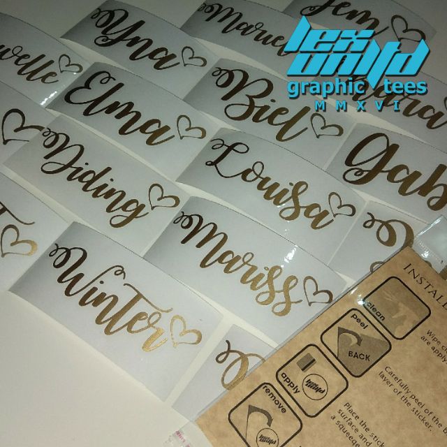 Customized DieCut Vinyl Decal/Sticker Shopee Philippines