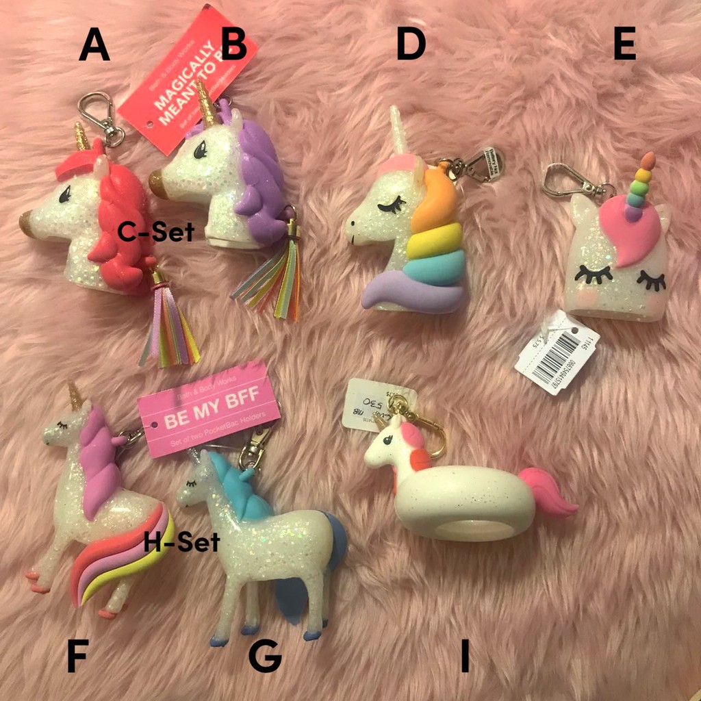 Bath & Body Works Pocketbac Holders Assorted Unicorns Shopee
