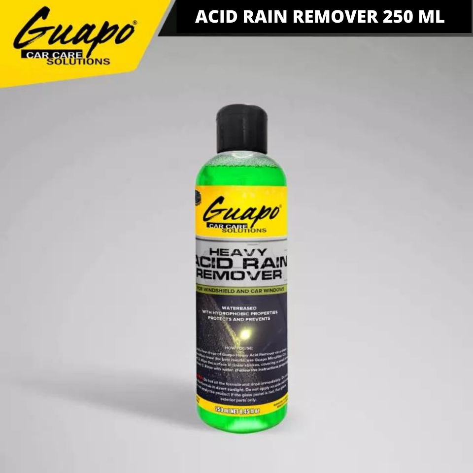 Guapo Car Care Heavy Acid Rain Remover for Glass Windshield Water mark