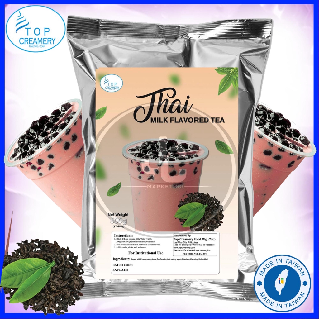 Top Creamery™ new* Thai Milk Tea Powder 500g for Milktea, Ice Candy, Shake, Frappe, Business