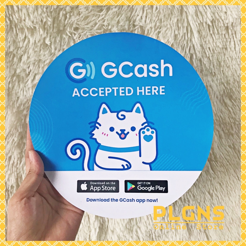 Gcash Accepted Here Sign Sticker Signage Loading Station Charges Shopee Philippines