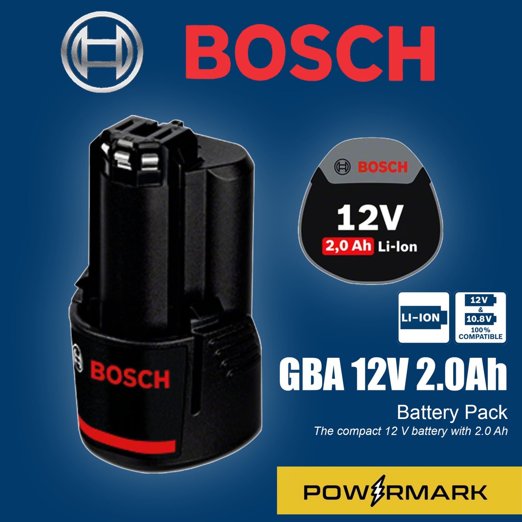 Bosch GBA 12V 2.0Ah OB Lithium Ion Battery Pack [POWERMARK BCT