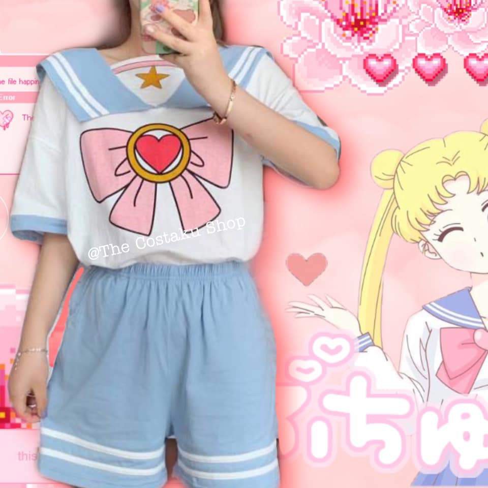 Princess Sailor Moon Cute Pajama Sleepwear Shopee Philippines