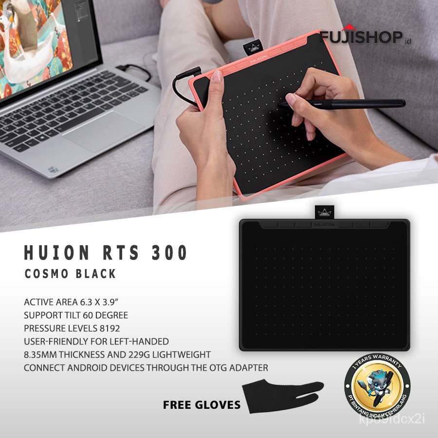 Huion RTS 300 Drawing Pen Tablet Garansi Resmi YSXP Shopee Philippines