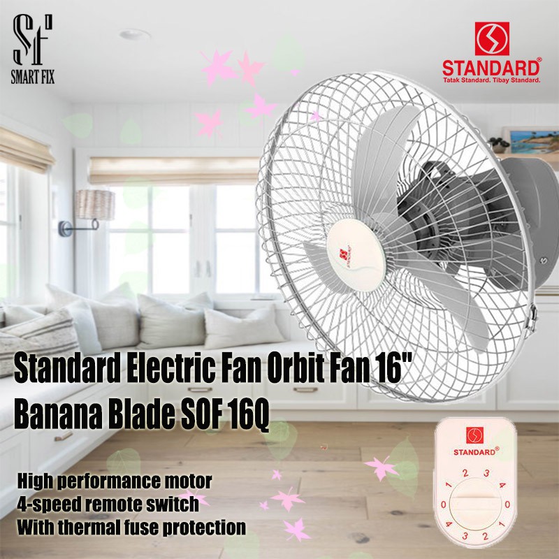 Standard Electric Fan Orbit Fan 16" Banana Blade SOF 16Q/ SOF 16B