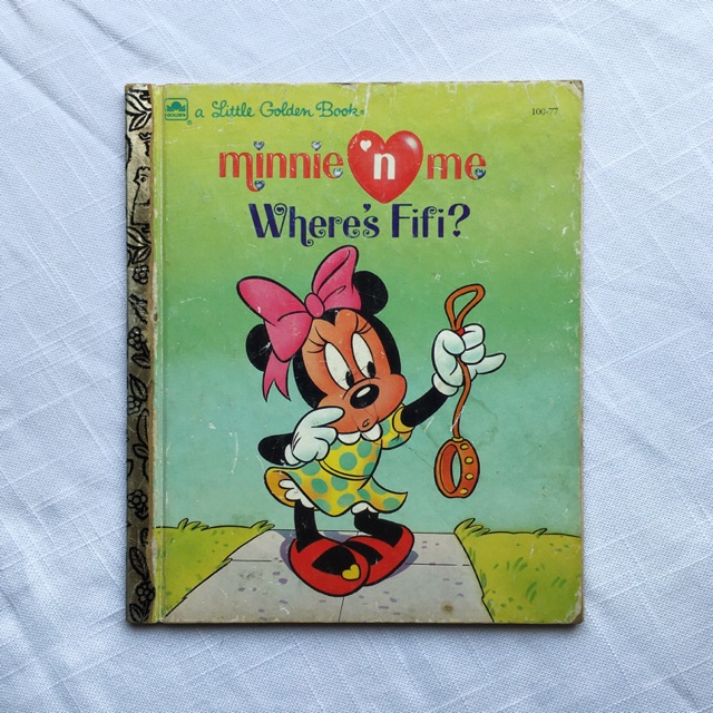 Little Golden Book Minnie n Me Where’s Fifi? Mickey Mouse Free