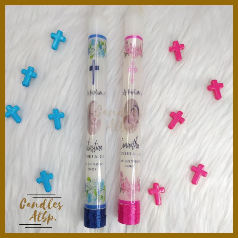 PERSONALIZED BAPTISMAL CHRISTENING CANDLE 14 PESOS ONLY Shopee Philippines