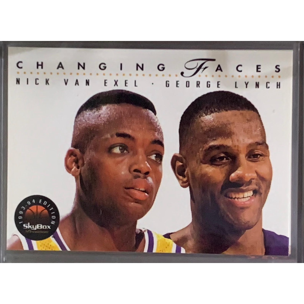 1993 Skybox NBA Basketball LA Lakers Card Peeler Threatt Christie