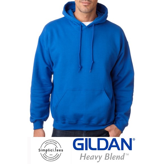 GILDAN Cotton Heavy Blend Hoodie (Royal Blue) Shopee Philippines