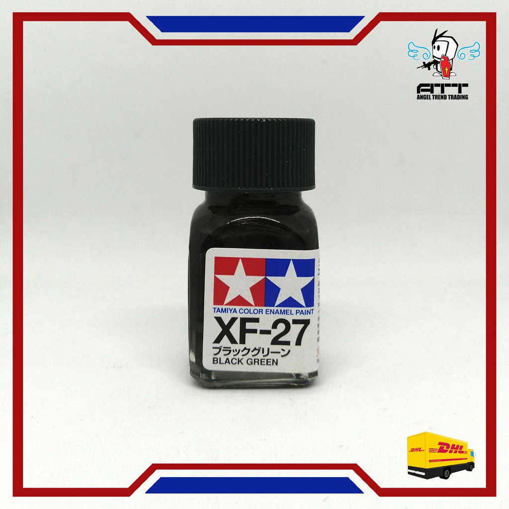 TAMIYA XF27 BLACK GREEN ENAMEL 10ML (Gunpla Gundam Paint ModelKit