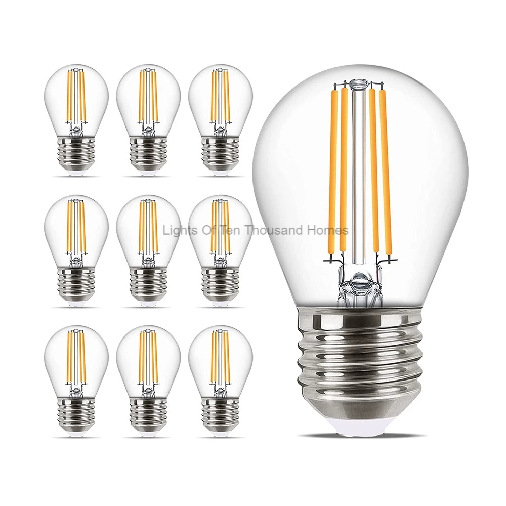 Retro Edison E27 LED Filament Bulb Lamp Bulb G45 Glass Bulb Vintage