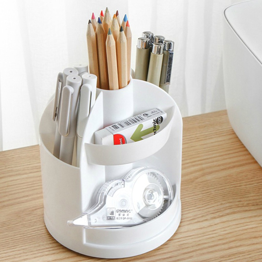 Desk Pen Organizer Holder Office Pencil Mesh Desktop