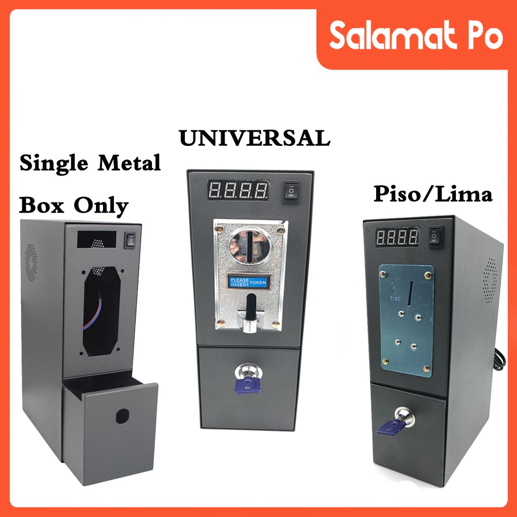 Single Coinslot Box/ Piso/Lima/Univesal Coin slot (metal) FOR