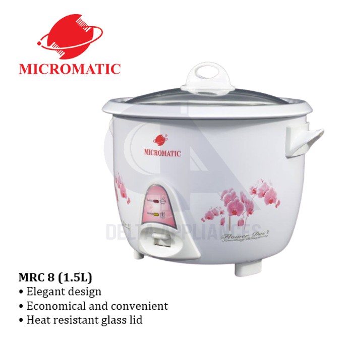 Micromatic MRC 8 Rice Cooker 1.5L Shopee Philippines