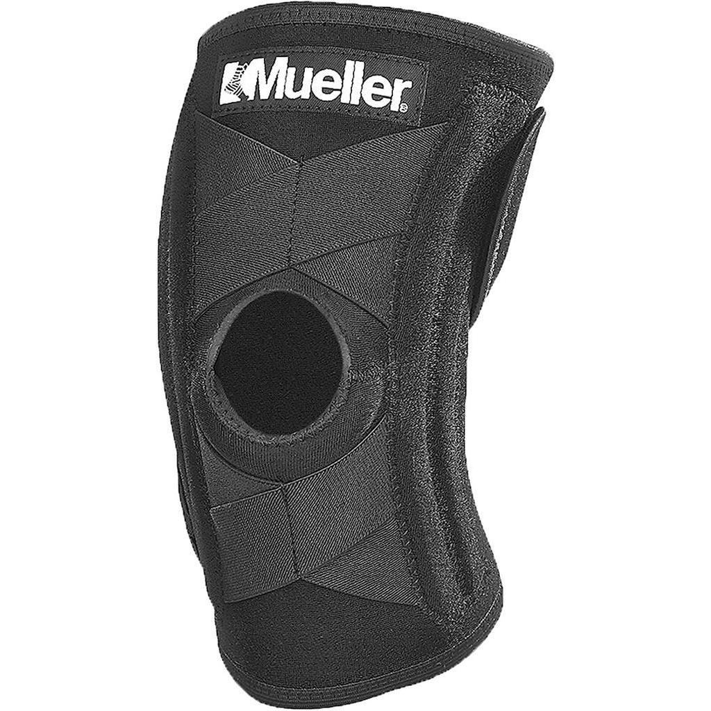 Mueller Black SelfAdjusting Knee Stabilizer 3 Inches Above Knee Fits