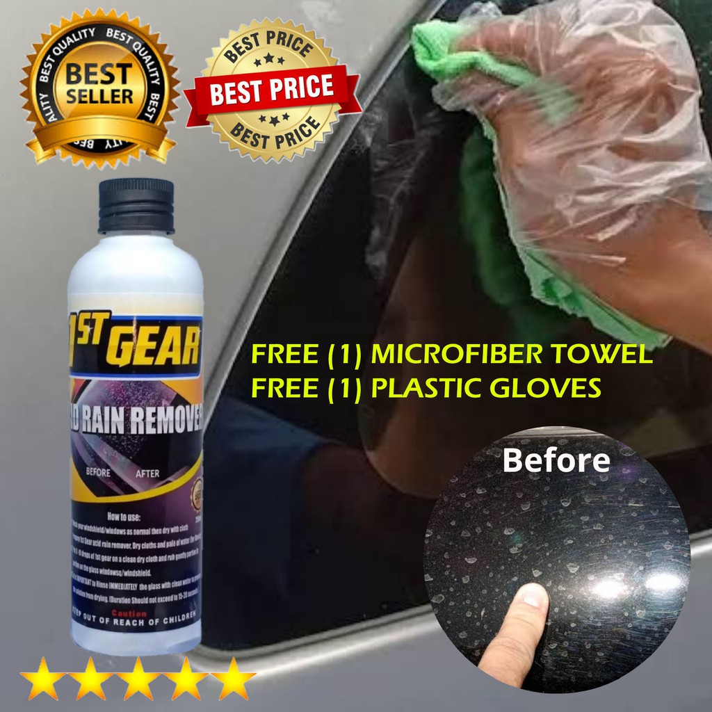1ST GEAR Acid Rain Remover (250ml) WITH FREE MICROFIBER TOWEL AND