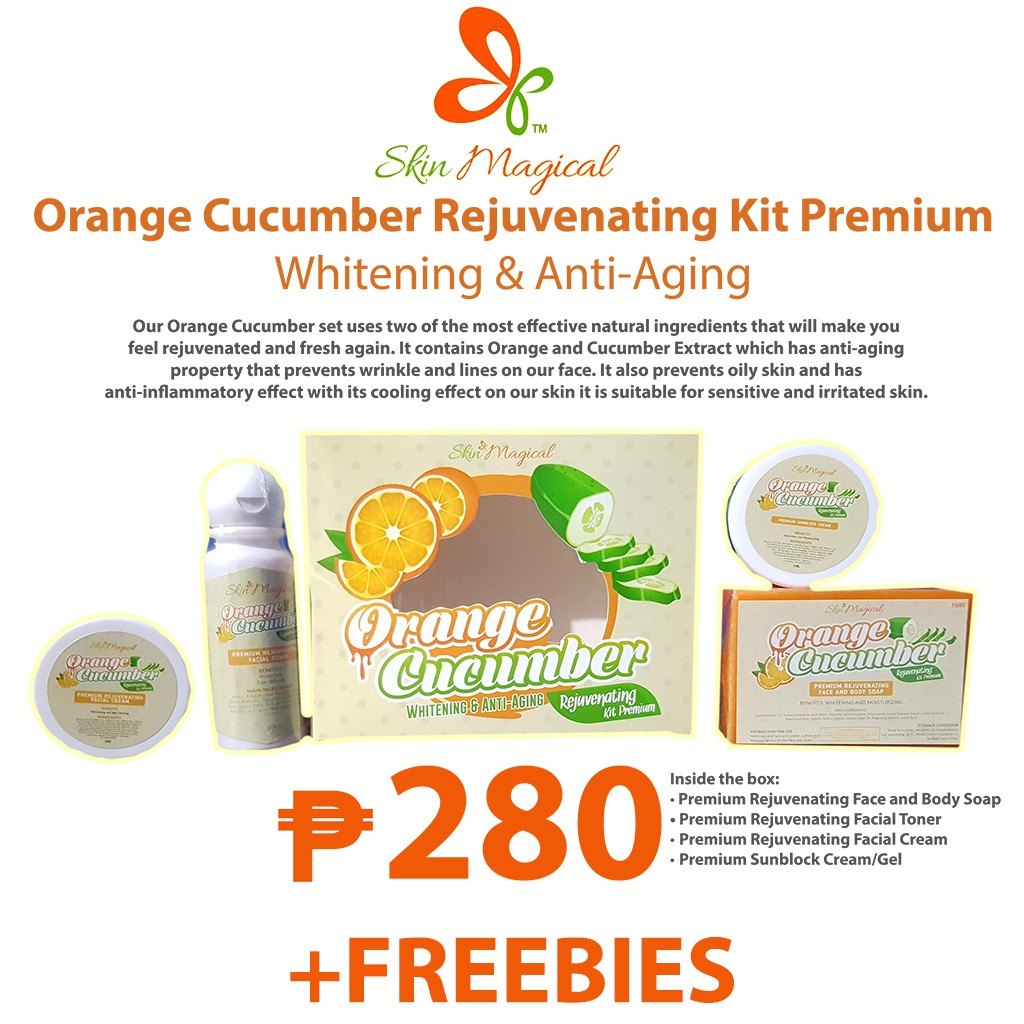 Skin Magical OrangeCucumber Rejuv Set Shopee Philippines