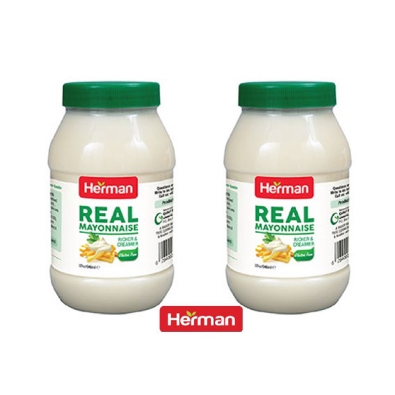 Herman Real Mayonnaise RICHER AND CREAMIER 946ML [Product of UAE