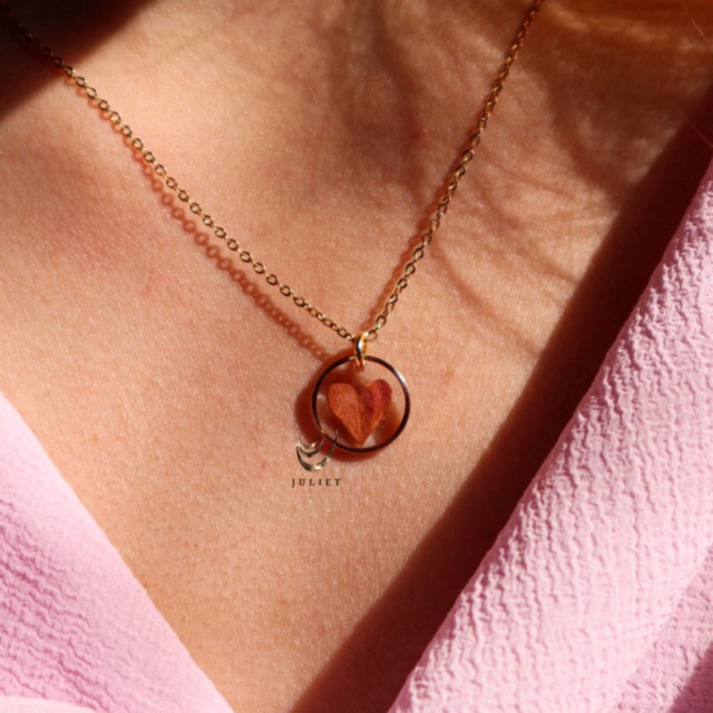 Rosden Pressed Flower Necklace (real rose petal) Shopee Philippines