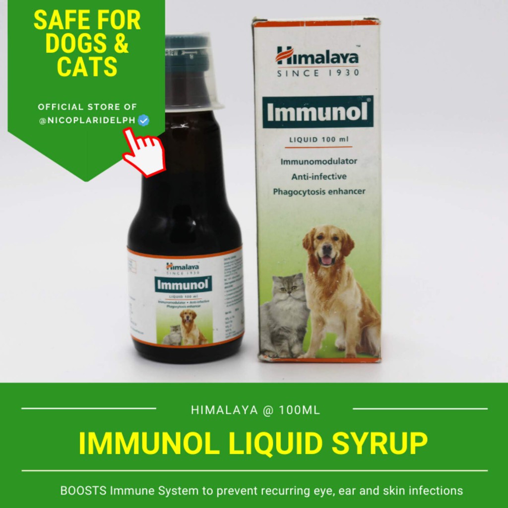 Himalaya Immunol Syrup Immuno Modulator and Anti Infective for Dogs and