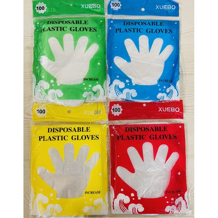 WJF 100Pcs/Pack High Quality Disposable Plastic Gloves Shopee Philippines