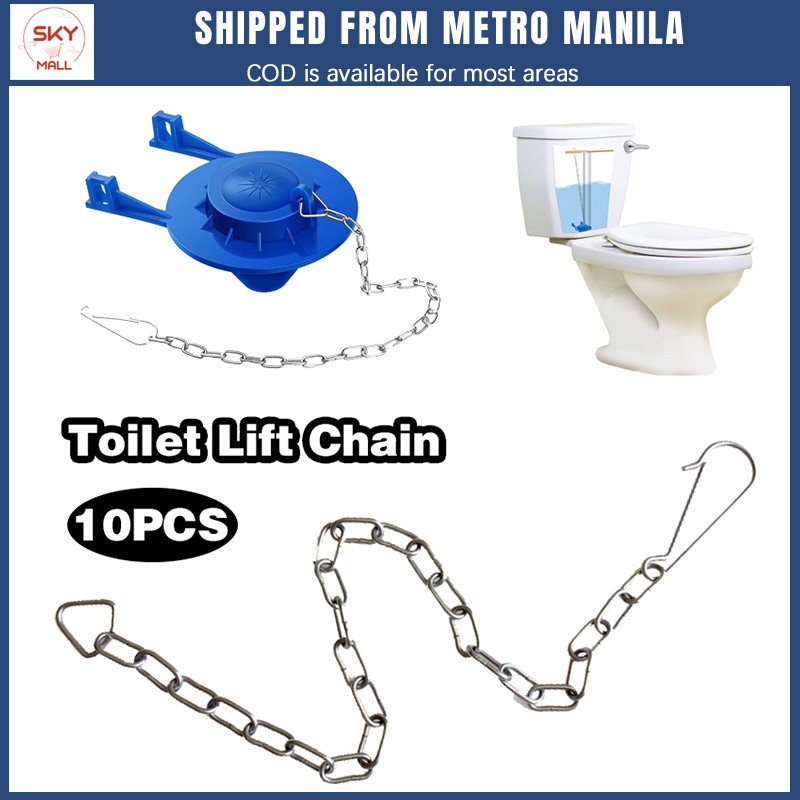 10pcs Toilet Flapper Chain 25cm Stainless Steel Toilet Flappers Lift