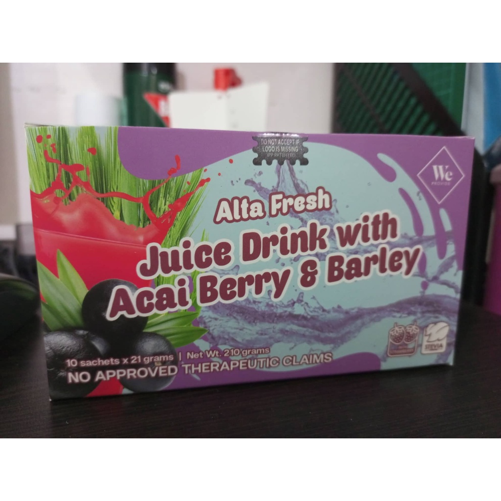 Alta Fresh Juice Drink With Acai Berry & Barley 10 sachets x 21 grams