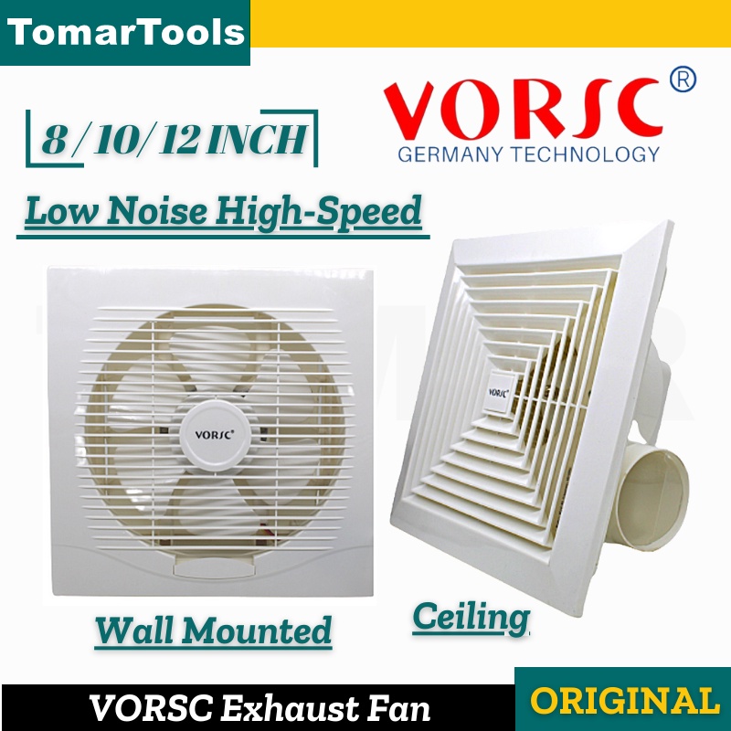 VORSC Exhaust Fan Ceiling / Wall Mounted Exaust For Kitchen Room