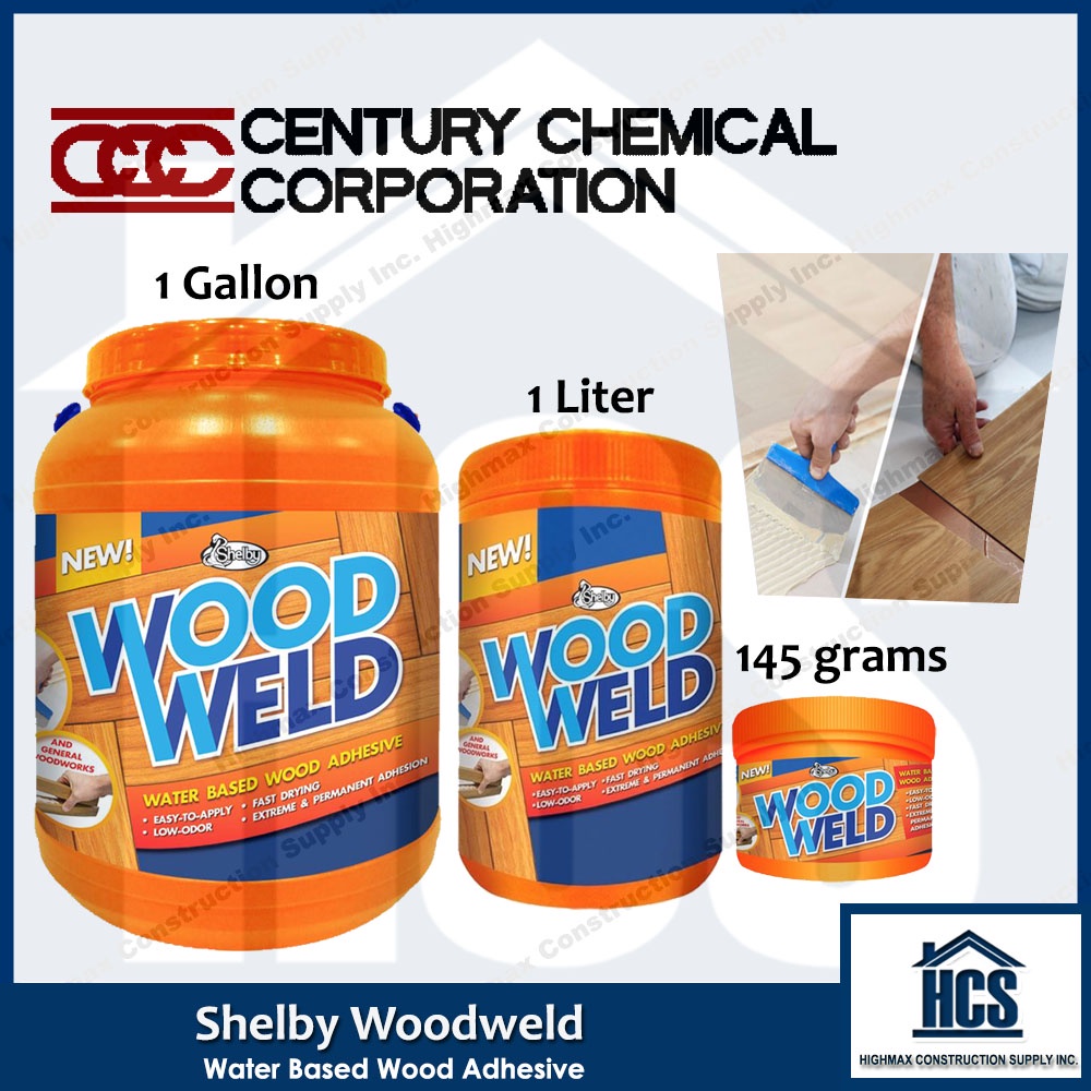 SHELBY S124 Woodweld Water Based Wood Adhesive 145g 1L Liter 1 Gallon Shopee Philippines
