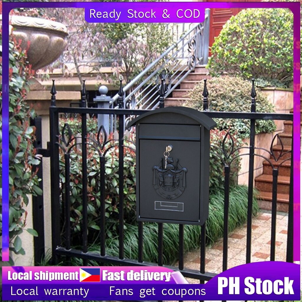Mailbox Post box with waterproof and Lockable Box with European type Shopee Philippines