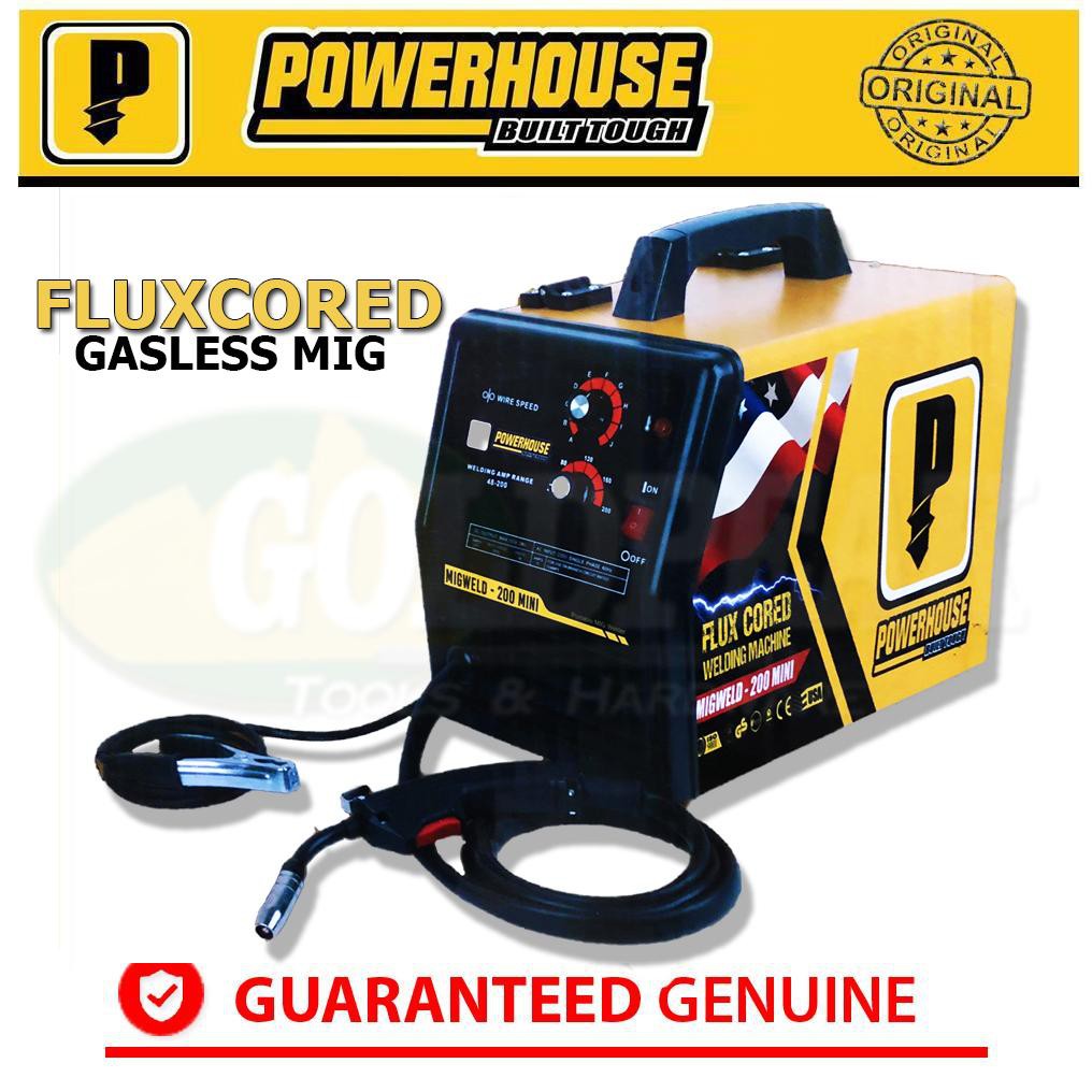 Powerhouse MIGWELD200 Mini Welding Machine (Fluxcored) Shopee